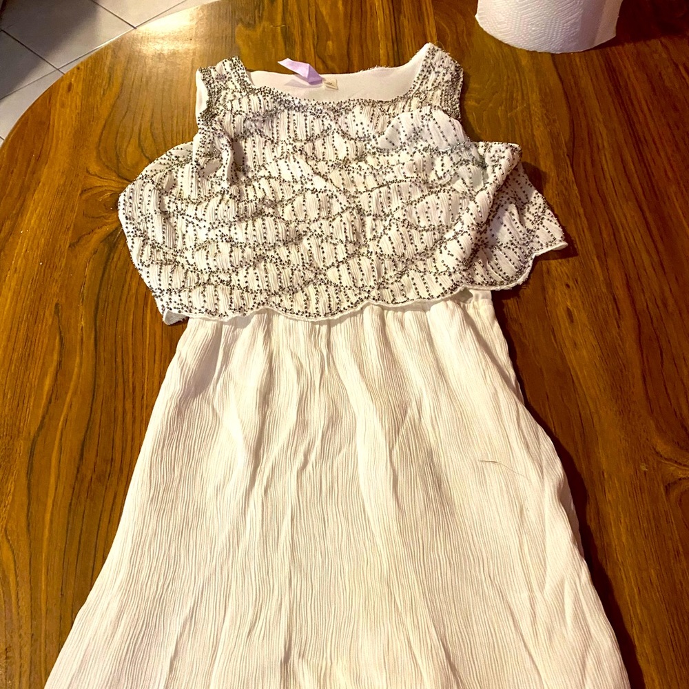 Medium white sparkly dress